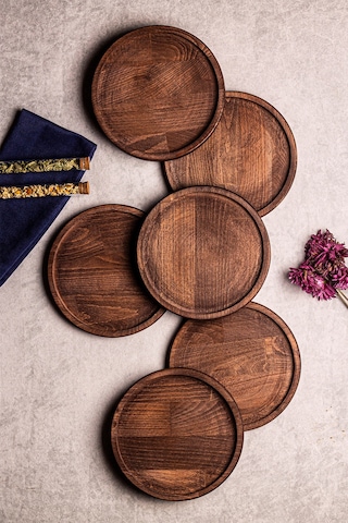 Royal - 6 Parça Pasta Kahvaltı Tabak Seti - Tatlı Tabağı Seti