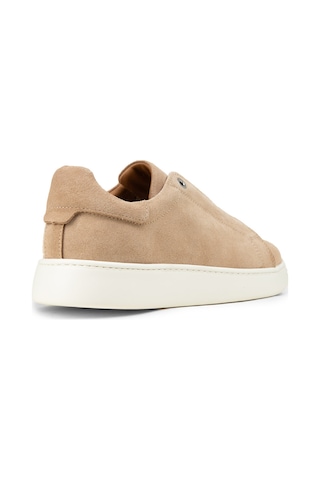 Deery Erkek Gizli Bağcıklı Hakiki Süet Bej Sneaker - 04444mbeje01