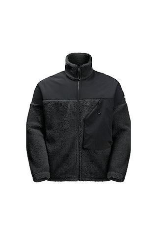 Jack Wolfskin Maarweg Jkt Unisex Outdoor Peluş Ceket 1711241-6502 Siyah