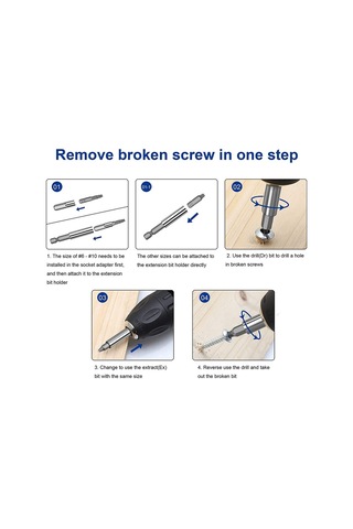 Ccgloball 22 Parça Kırık Vida Çıkarıcı Bit Seti Kırık Cıvata Çıkarıcı İçin Sıyırma Vidası Çıkarıcı Kiti Çok Amaçlı Manyetik