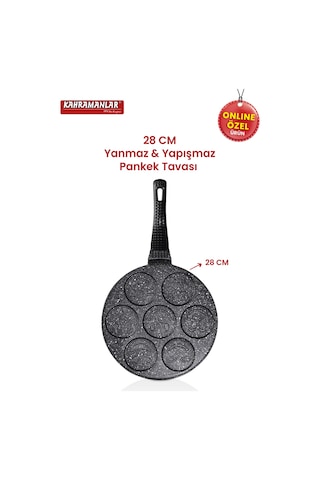 Kahramanlar Helegra 2'li Pankek Ve Krep Tavası Seti
