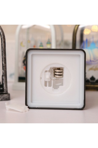 Vkemall Noel İçin Led Kule Şeklinde Işıklı Dekoratif Aydınlatma - Santa Claus Desenli Ev Dekoru Lambası