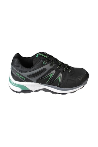 Kinetix Erkek Siyah Gri Cilt Kalın Taban Outdoor Spor Ayakkabı 001