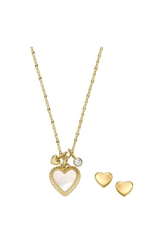 Fossil Jf04246Set Kolye Altın