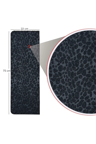 Tink Antrasit Kaydırmaz Keçe Merdiven Matı 22x75 Cm 7 Adet