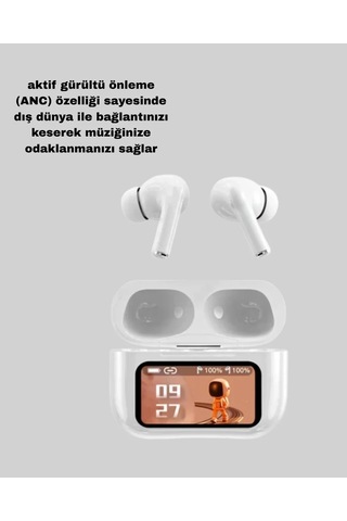 Bluetooth Kulaklık Anc Suya Dayanıklı Powerbank Kutulu Standart