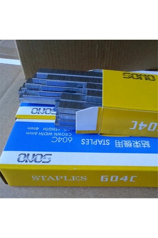 Lemestar Bahçe Bitkileri Bağlama İçin Metal Çivi 10000 Adet, 604c Modeli, Gümüş Renkli, Bağlama Makinesi Aksesuarı