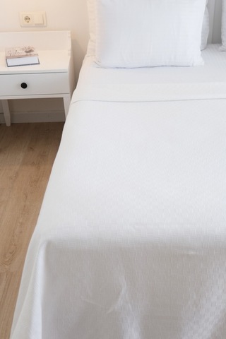 Oslo Serisi Çift Kişilik Otel Pikesi 200 230cm Beyaz