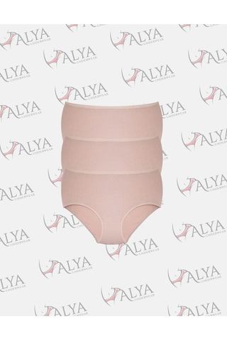 Alya Underwear Kadın Battal Külot - 3 Adet Ten 5xl, 6xl, 7xl Ten