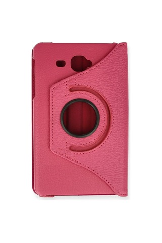 Mmb-trade Samsung Uyumlu Galaxy T280 Tab A 7 Kılıf 360 Tablet Deri Kılıf - Pembe Mmbz