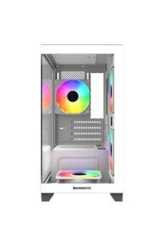 Gamebooster Gb-m6001w 600w 4 12 R.bow Fan Usb 3.0 Seaview Midt Matx Gaming Kasa