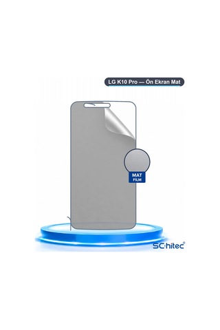 Schitec Lg K10 Pro Uyumlu Ön Yüzey Mat Hidrojel Ekran Koruyucu