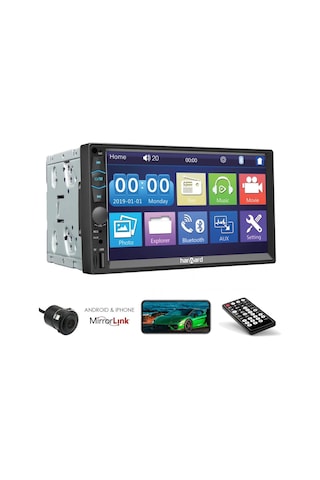 Harward Hr-g754 7 İnç Double Teyp 4 60w/bt/usb/sd/aux/mirror Link/dokunmatik Ekran/kumanda