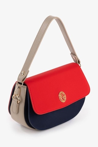 Tiffany & Tomato Tiffany Tomato Kadın Omuz Çantası Fermuarlı Astarlı Ve İç Bölmeli Lacivert
