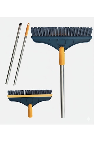 Nobera Banyo Temizleme Fırçası Silikon Çekpaslı 110 Cm / Fayans Temizleme Çekpası / Sağa Sola Yatan Başlık