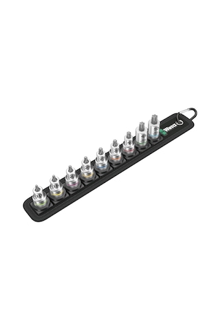 Wera 05003972001 Zyklop Torx Hf Uç Kemeri B 3 Tutma Fonksiyonlu, 3/8 İnç Tahrikli, 9 Parça