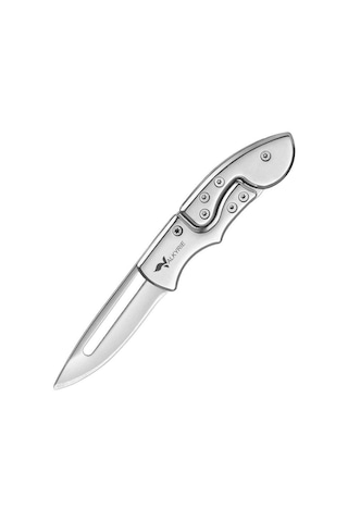 Valkyrie Paslanmaz Çelik Katlanır Bıçak Kompakt Cep Çakısı Outdoor Kamp Edc Katlanır Çakı Gümüş