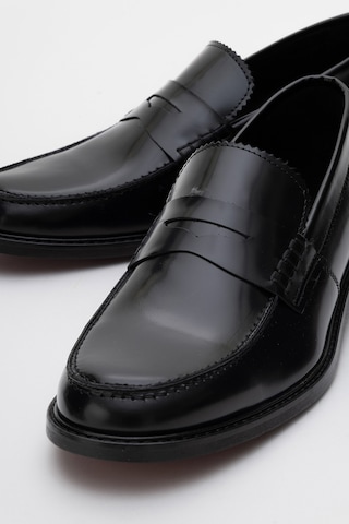 Dericlub Erkek Klasik Rugan Deri Loafer Gerçek Deri Cr 2655 Siyah