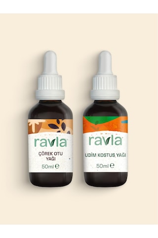 2'li Ürün - Ravla Udim Kostus Yağı - 50ml / Ravla Çörekotu Yağı 50ml 50 ML