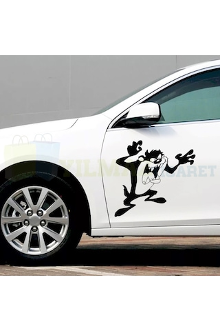 Tazmanya Canavarı Oto Sticker Araba Yapıştırma Etiket Çıkartma