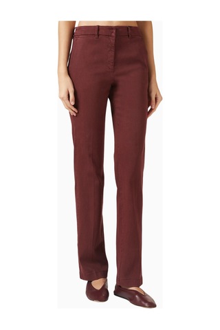 Marella Rovo Straight - Fit Pantolon,, Zarif Kesim Ve Modern Ofis Stili Bordo