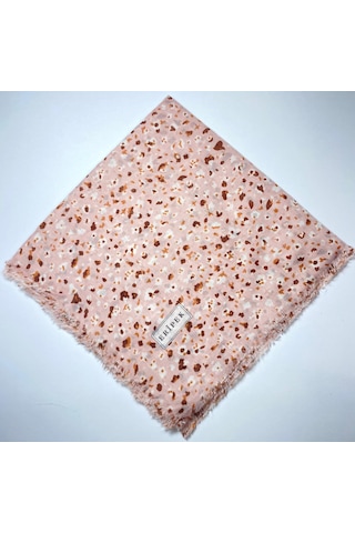 Saçaklı Pamuk Tülbent - 05504 - 95 X 95 / Somon - 02 Somon - 02