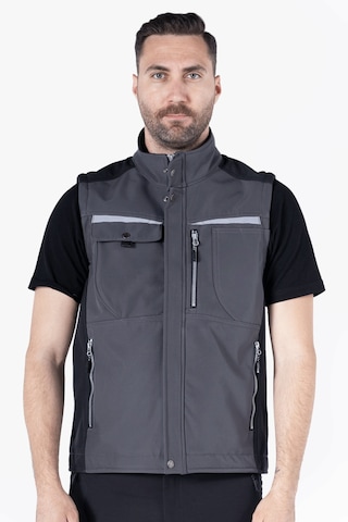 Softshell Yelek Gri - Siyah
