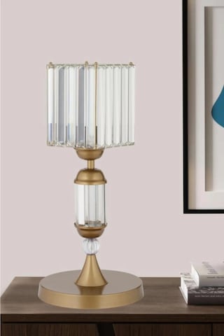 İstanbul Avize Kristal Taşlı Eskitme Kasalı K-12 Eskitme Taş Kafalı Abajur