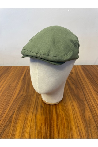 Hamze Peaky Blinders Tommy Shelby Spor Model Keten Kasket Şapka Haki