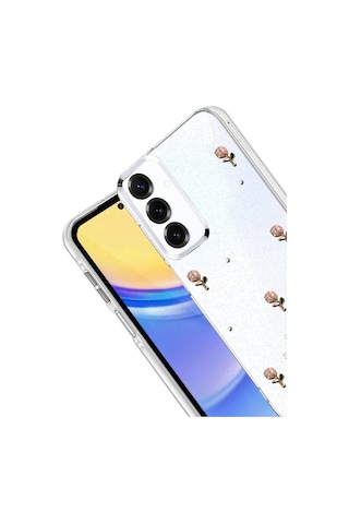 Samsung Uyumlu Galaxy A16 5g Uyumlu Fiyonk Desenli Kapak - Desen 6 Renkli