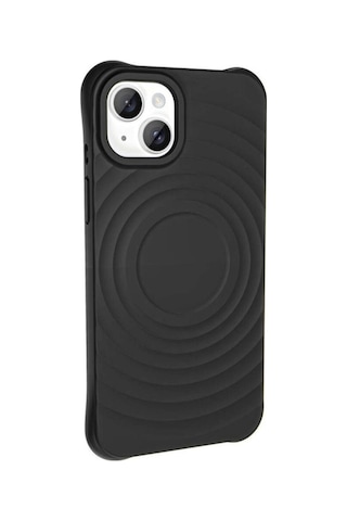 Apple Uyumlu iPhone 13 M-safe Şarj Özellikli Airbagli Mat Görünümlü Zore Hepi Kapak Siyah