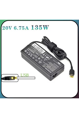 Bluesery  Lenovo Uyumlu 20V 6.75A Usb Uç Notebook Adaptörü Cli-315