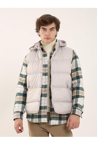 Dufy Taş Erkek Regular Fit Dik Yaka Yelek Mont - 96763 Taş