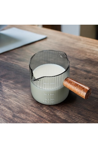 Homyl Çayevi Cafe Için Cam Ölçüm Kabı Isıya Dayanıklı Stil E 120ml