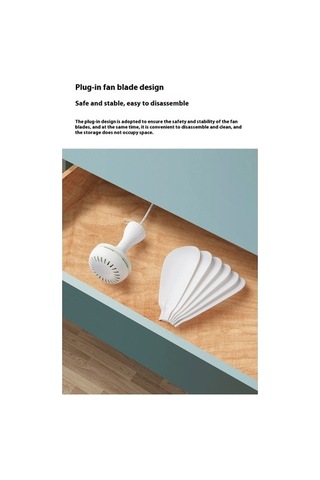 Serene Space Küçük Tavan Vantilatörü Ev Mini Asılı Cibinlik Küçük Elektrikli Fan 9081 Beyaz