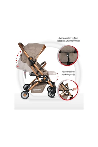 Tommybaby Gold Golf Kabin Bebek Arabası