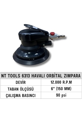 Nt Tools 6313 150 MM 12000 RPM Havalı Orbital Zımpara