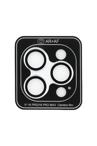 Apple Uyumlu iPhone 16 Pro Max Guess Lisanslı Metal Kamera Lens Koruyucu Gümüş