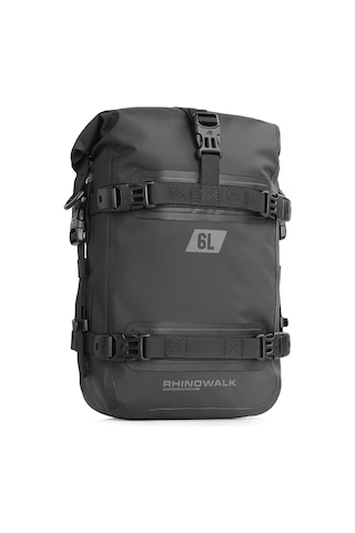 Hallow Rhinowalk 6L MT2206 Tamamen Su Geçirmez Motosiklet Tampon Çantası Siyah