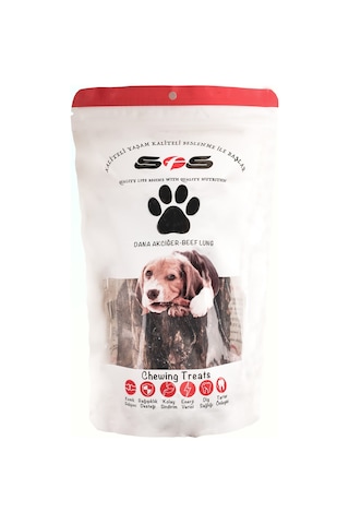 SFS Doğal Kurutulmuş Dana Akciğer Köpek Ödülü 100 G