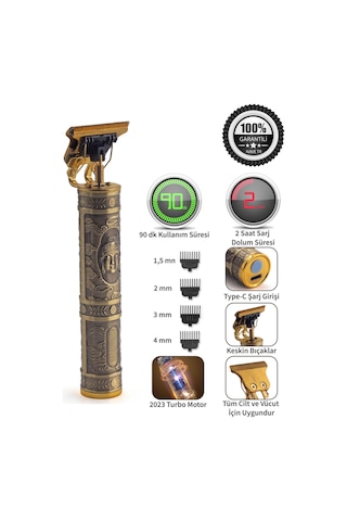 Nave Profesyonel T Bıçak Saç Sakal Tıraş Makinesi