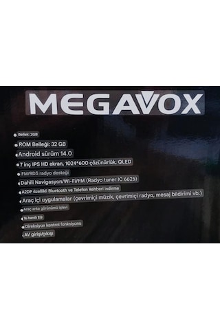 Megavox Mgx 703 7" Android Media Ekran