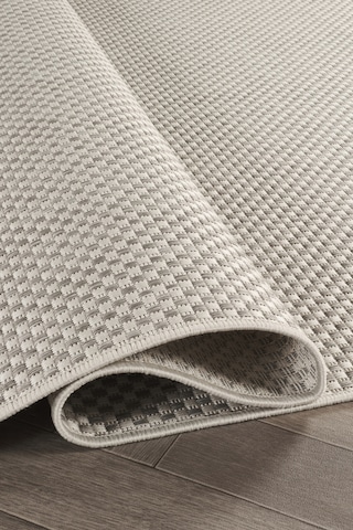 Sisalux 3082 Beyaz Gri Sisal Dokuma Jüt Kilim Hav Toz Vermez Halı Salon Mutfak Oturma Odası Halısı Beyaz - Gri