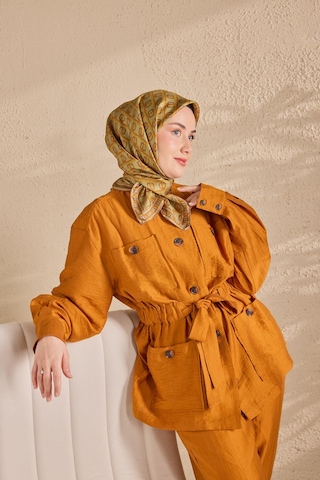 Silk Home Twill İpek Eşarp Zincir Fıstık Yeşil Çok Renkli