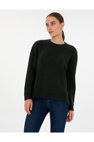 Pierre Cardin Kadın Koyu Yeşil Kazak /triko 50316310-vr079 Koyu Yeşil