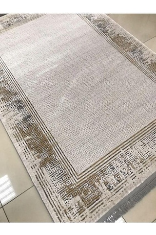 Merinos Halı Rodin 60894 075 Serisi Akrilik Salon Oturma Odası Halısı Kahverengi - Bej