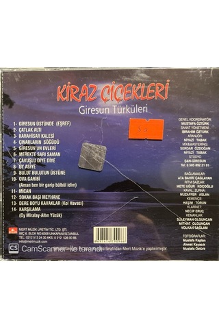 Plak Değildir Cd Dir Cd Kiraz Çiçekleri Giresun Türküleri Cd