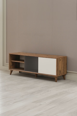 Arpelia Tv Sehpası Sürgülü Kapak 140x40x35 Cm