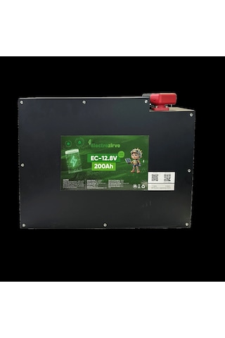 Electrozirve 12.8v 200ah Slim Kasa Lityum Lifepo4 Batarya