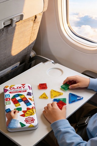 Mini Manyetik Bloklar 64 Parça Travel Set Seyahat Kutulu